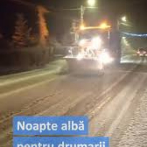 A nins abundent în centrul țării, DRDP Brașov acționează cu utilaje de deszăpezire