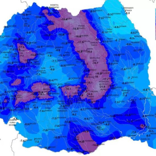 Temperaturi extreme în România: Cod galben de ger