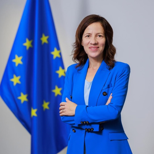 Roxana Minzatu, vicepreședinta Comisiei Europene, întâlnire cu elevii din Brașov