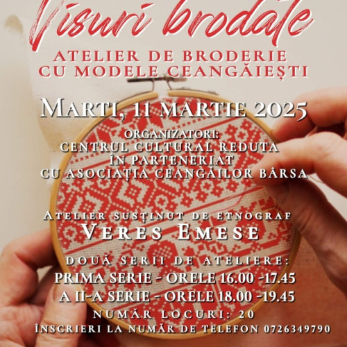 Atelier de broderie dedicat tradițiilor ceangăiești în Brașov