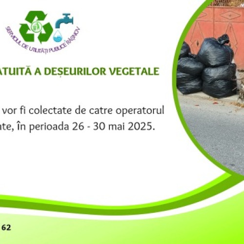 Colectare gratuită a deșeurilor vegetale în Râșnov